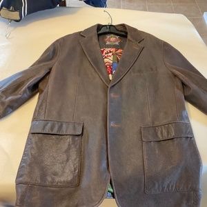 Robert graham leather blazer, absolutely like new…size 46/56